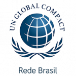 Logotipo Pacto Global da ONU - Rede Brasil