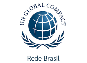 Logotipo Pacto Global da ONU - Rede Brasil