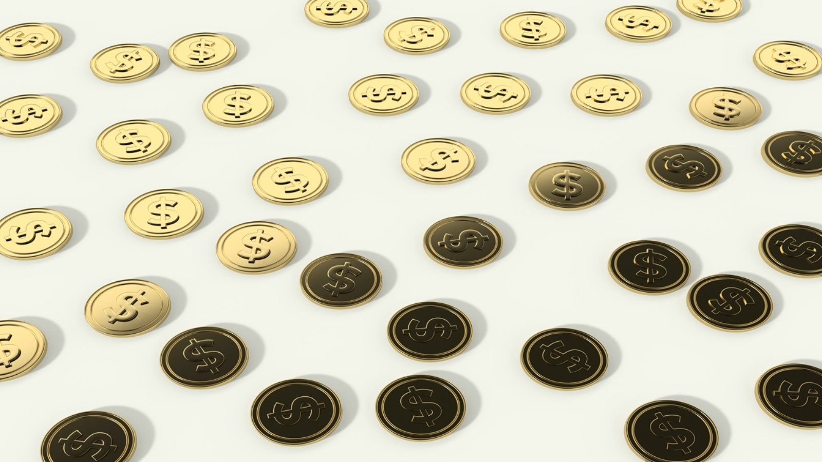 Capa do artigo sobre investidores e políticas ESG. Foto de diversas pequenas moedas espalhadas sob uma mesa.